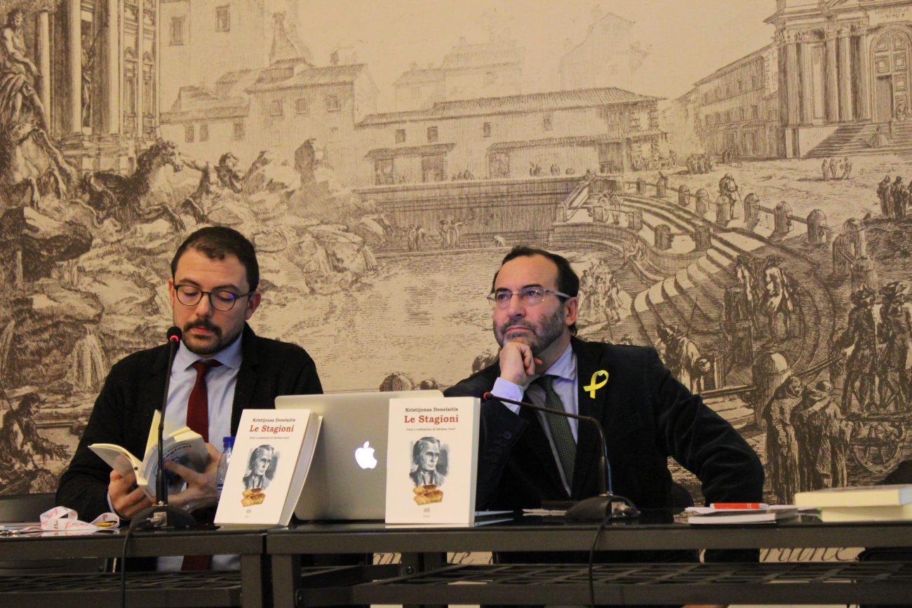 Pietro Umberto Dini, Adriano Cerri (kairėje). G. Zubrickytės nuotr.
